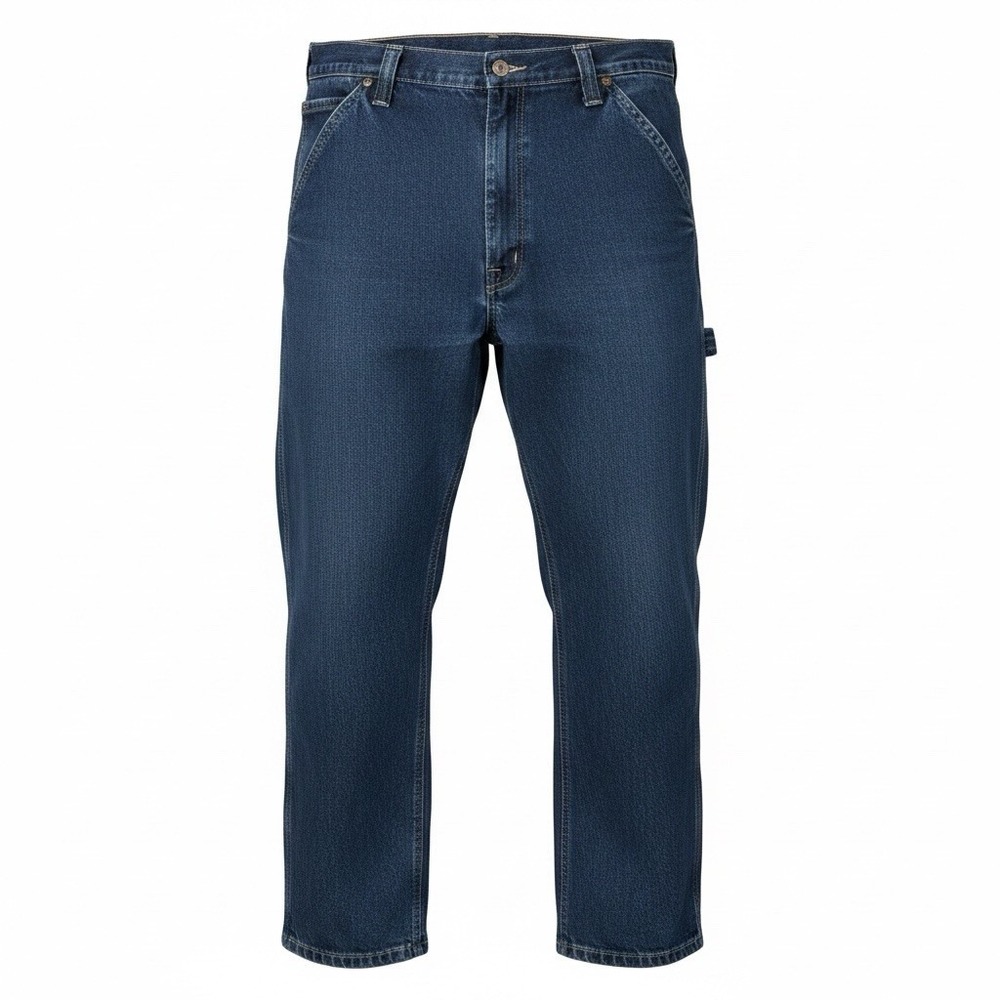 Wrangler Men's Straight Leg Carpenter Jeans  36Wx30L  Dark Blue (1094LXWDV) USED